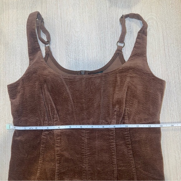 NWT Brown Corduroy fitted Wild Fable dress size XS - Picture 4 of 10